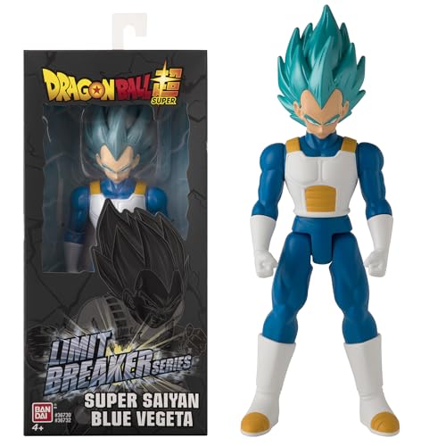 Bandai - Dragon Ball Super - Riesenfigur Limit Breaker 30 cm - Super Saiyan Vegeta Blue – Offizielle Lizenz - Große Gelenkfigur Vegeta - 36732 von BANDAI