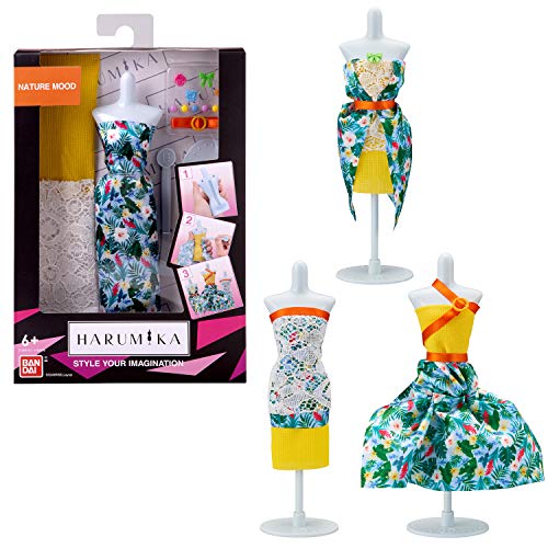 Bandai – Harumika – Designer-Set – Thema Nature Mood – Bastelset – Kreiere ohne Nadel und Faden Deine eigene Mode – 40416 von Bandai