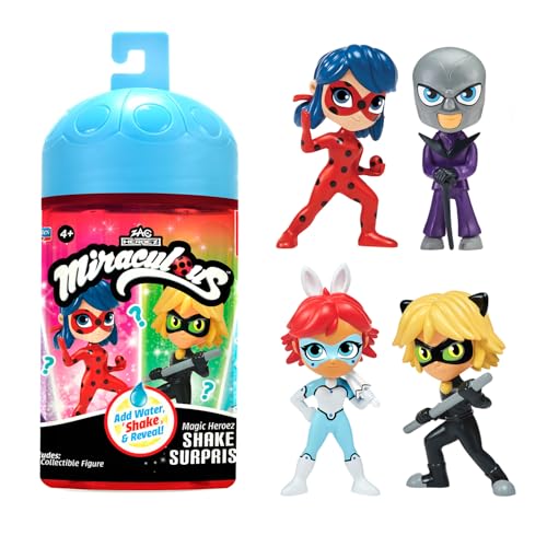 Bandai - Miraculous Ladybug - Chibi-Figuren Color Change Surprise - Mini-Miraculous-Figur 10 cm - Farbwechsel-Figur - Zufälliges Modell - Spielzeug ab 4 Jahren - P50461 von Bandai