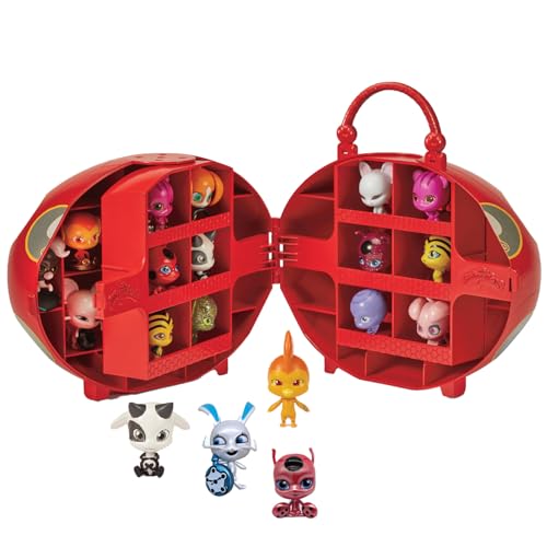 Bandai - Miraculous Ladybug - Miracle Box mit 4 Kwamis inklusive - Miraculous Kwamis Mini-Figuren Set - Offizielle Lizenz - Aufbewahrungsbox mit Griff - Spielzeug für Kinder ab 4 Jahren - P50591 von Bandai