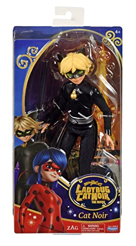 Bandai - Miraculous Ladybug und Cat Noir - Puppe - Cat Noir- Adrien - 26 cm große artikulierte Ankleidepuppe - P50015 von BANDAI