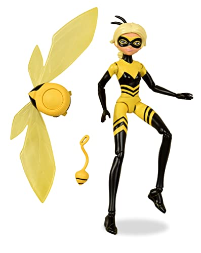 Bandai - Miraculous Ladybug - Mini-Puppe Queen Bee - Gelenkpuppe 12 cm und ihre Accessoires - Superhelden-Figur - P50405 von BANDAI