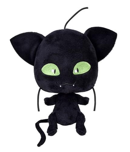 Bandai - Miraculous Ladybug - Weiches Stofftier 15cm - Plagg - P50692 von Bandai