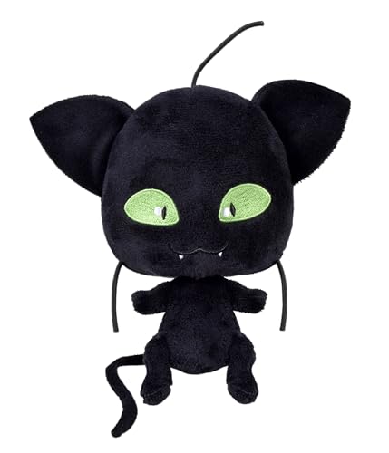 Bandai - Miraculous Ladybug - Weiches Stofftier 15cm - Plagg - P50692 von BANDAI