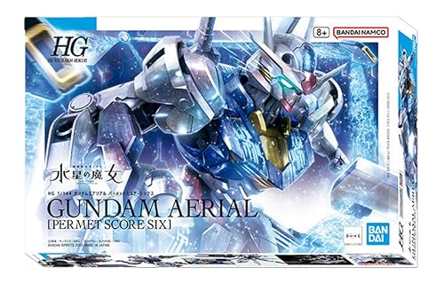 Bandai - Mobile Suit Gundam: The Witch from Mercury - HG 1/144 Gundam Aerial [PERMET Score SIX] Model Kit (Japan Import) von bandai spirits