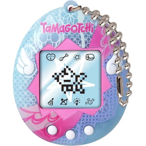 Bandai - Tamagotchi - Original Tamagotchi - Angel Lace - Elektronisches virtuelles Haustier mit Farbbildschirm - Interaktives Haustierspielzeug - Engelschnürung - Spielzeug Kinder ab 8 Jahren - 46161 von BANDAI