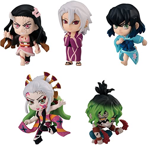 Banpresto VE73750 Actionfiguren, Demon Slayer, 5 Stück, Kimetsu No Yaiba – Adverge Motion 5 (Pack 5) von BANDAI