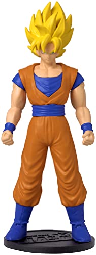 Dragon Ball Flash Series Super Saiyan Goku Anime Figur | 10,2 cm große Super Saiyan Goku Actionfigur Super Anime Merch enthält Sammelmünze Manga und Anime von Dragon Ball