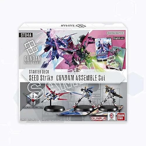 Gundam Kartenspiel Assemble Starter Set - Seed Strike (ST04A) - 50 Karten, 3 Gundam Minis von BANDAI