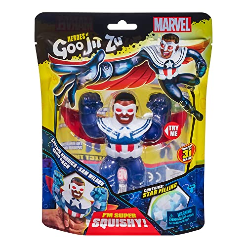 Heroes of GOO JIT Zu Actionfigur – Marvel Cap America Sam Wilson Mehrfarbig CO41371 von BANDAI