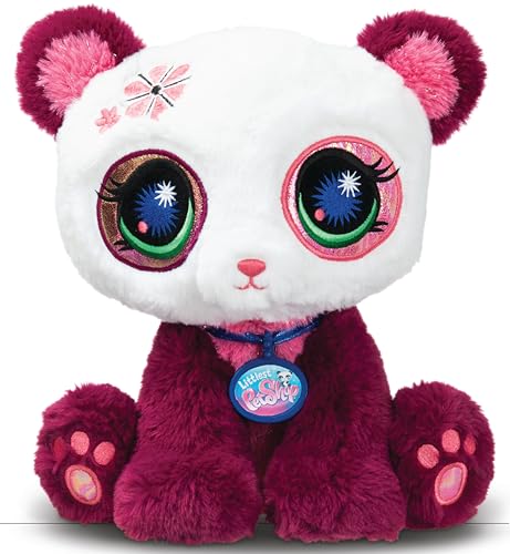 Littlest Pet Shop – Plüschtier Panda 25 cm – Littlest Pet Shop LPS Panda Deluxe – Plüschtiere mit großen Augen – Spielzeug für Kinder ab 3 Jahren – BF00669 von BANDAI