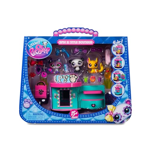 Littlest Pet Shop – Sweet and Style Set – 4-in-1-Shop – Pack mit 3 Tieren, 15 Accessoires, 1 Karte, 1 Roblox-Code – Mini-Figurinen Tiere zum Sammeln – Spielzeug für Kinder ab 4 Jahren – BF00722 Littlest Pet Shop – Sweet and Style Set – 4-in-1-Shop – Pack mit 3 Tieren, 15 Accessoires, 1 Karte, 1 Roblox-Code – Mini-Figurinen Tiere zum Sammeln – Spielzeug für Kinder ab 4 Jahren – BF00722 von BANDAI