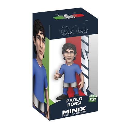 MINIX – Fußball Legends #112I – Italien – Paolo Rossi – Sammelfigur 12 cm von BANDAI