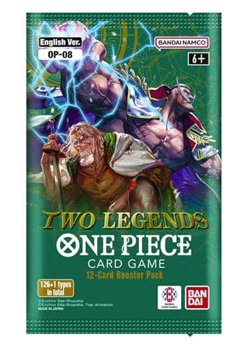 One Piece Two Legends Kartenspiel OP-08, Englische Version, 12 Karten Booster Pack Bandai Namco von BANDAI