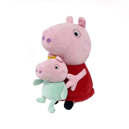 Peppa Wutz mit Baby, 33 cm von BANDAI