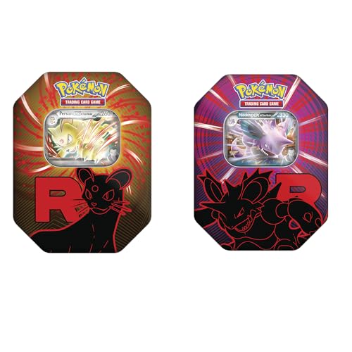 Pokémon TCG – Fall EX Tin 2025, Sammlerbox mit Promo EX Karte + 4 Boosterpacks, offizielles Pokémon-Produkt, ideal für Kinder und Sammler von BANDAI