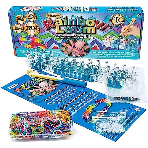 Bandai - Rainbow Loom Original - Kreatives Hobby - Armbandherstellung - Webstuhl mit 600 Gummibändern - ‎Offizielle patentierte Lizenz - Spielzeug für Kinder ab 8 Jahren - CD00001 von Rainbow Loom