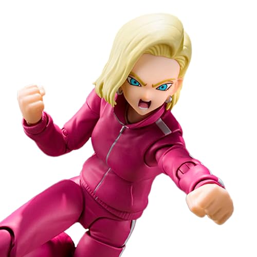 Bandai S.H.Figuarts Dragon Ball Super Android 18 Action-Figur 15 cm, Mehrfarbig von BANDAI NAMCO Entertainment Germany