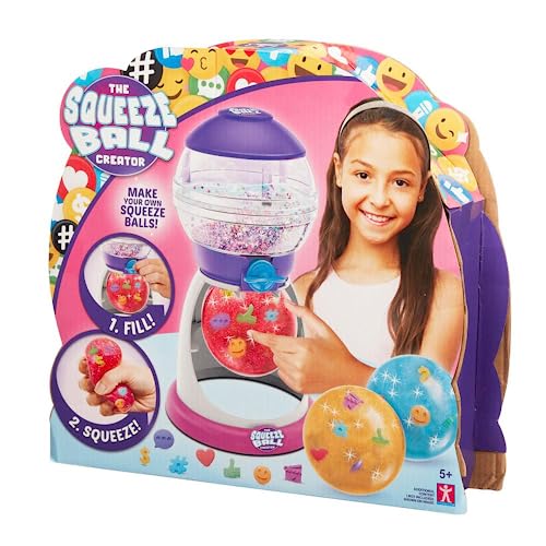 The Squeeze Ball Maker - Wiederverwendbare Squishies Anti-Stress-Bälle Maker für Mädchen und Jungen, Mix, Füllen und Drücken Sie Ihr Squishie mit vielen Zubehörteilen (Bandai CO07715) von BANDAI