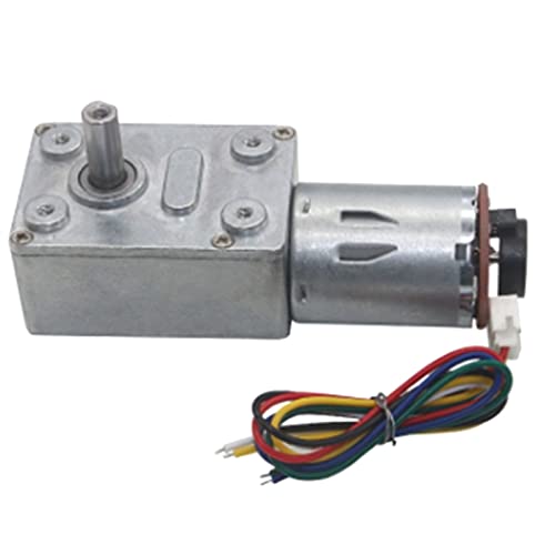 BANGHA Dc Motor,Motor Kodierer-Reduktionsmotor mit hohem Drehmoment DC 6V 12V 24V Wurm ausgereifter Motor.(66 RPM,6V) von BANGHA