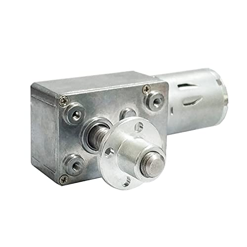 Dc Motor,Motor Hoher Drehmoment-Schneckengetriebemotor 8mm 33mm Ausgang Schneckenwelle mit Schraube DC 6V 12V 24V 2 RPM Bis 150. RPM Metallgetriebemotoren.(30 RPM,DC 24 Volt) von BANGHA