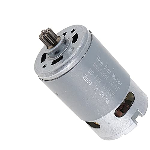 Dc Motor,Motor Motor 9/11/12 Zähne 1 2V 16.8V 21V 25V DC Motor-Zwei-Gang-hohes Drehmomentgetriebe für schnurlosen Bohrer Schraubendreher(12 Teeth 12V 19500) von BANGHA