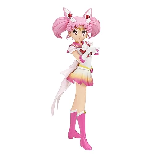 Banpresto, Super Sailor Chibi Moon Pretty Guardian Sailor Moon Eternal The Movie, Glitter & Glamours (Ver.B) Actionfigur, 17 cm, Mehrfarbig BP88292 von Banpresto