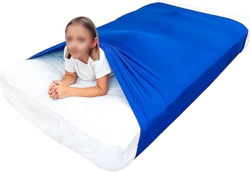 Sensorisches Laken for Betten Mit Besonderen Bedürfnissen F Atmungsaktiv Und Dehnbar(Blue,(98x147cm/39x58in)) von BANTASE
