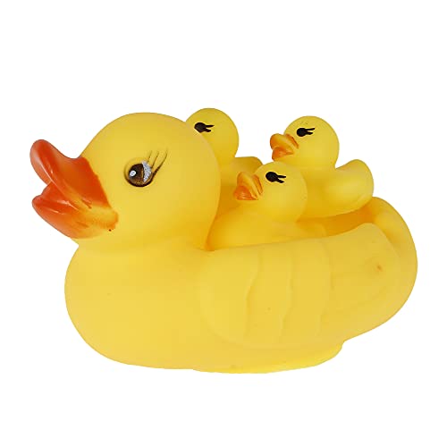 BAODBF 4pcs Bad Entenspielzeug gelbe Entenfamilie Bad Set schwimmend quietschende Enten Babyparty Spielzeug Kinder Badewanne Enten Set für Kleinkinder Jungen Mädchen über 3 Jahren alt BAODBF 4pcs Bad Entenspielzeug gelbe Entenfamilie Bad Set schwimmend quietschende Enten Babyparty Spielzeug Kinder Badewanne Enten Set für Kleinkinder Jungen Mädchen über 3 Jahren alt von BAODBF