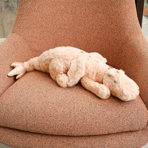 BAODBF Dinosaurier Kuscheltier Kissen,Plüsch Spielzeug Kurze Haare Weich Nicht Leicht Verlieren Oder Verblassen,Kuscheltier Dinosaurier,Stofftier Plüschtier für In den Armen schlafen(70cm,Rosa) von BAODBF