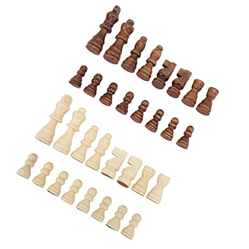 32pcs Dual Color Internationale Schachstücke Set Chess -Enthusiasten mit Exzellentem Holzmaterial für den Langlebigen Gebrauch von BAOFUYA