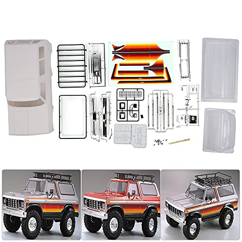 BAOFUYA 1/10 RC -Autoschale Weiße Plastikschutzabdeckung für -Modellauto, Exquisite Verarbeitung, Langes Lebensdauer für Hobbyisten von BAOFUYA