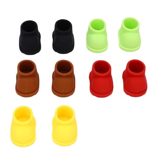 BAOFUYA 5 Paar Puppenschuhe, Mini -Stil Multi -Farben Süße Silikonstiefel Ersatz für 17 cm Puppenzubehör BAOFUYA 5 Paar Puppenschuhe, Mini -Stil Multi -Farben Süße Silikonstiefel Ersatz für 17 cm Puppenzubehör von BAOFUYA