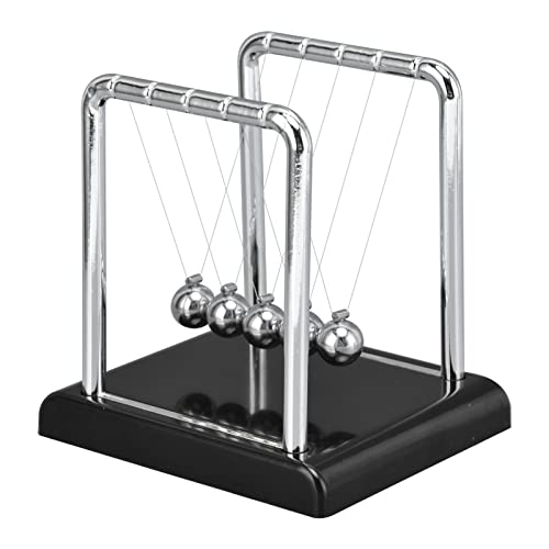 BAOFUYA Balance Pendulum Ball, Newton Classic Desktop Toy, Hochwertige Metall und Bauchmuskeln für Büro -Wohnzimmerdekoration (#2) von BAOFUYA