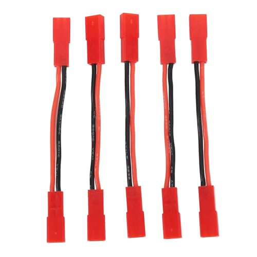 BAOFUYA JST Femal Female JST Femal FEMPY -Adapter Stecker 5PCS RC -Kabelverbinder für RC Auto Motor ESC Umwandlung mit 2 Zoll Länge von BAOFUYA