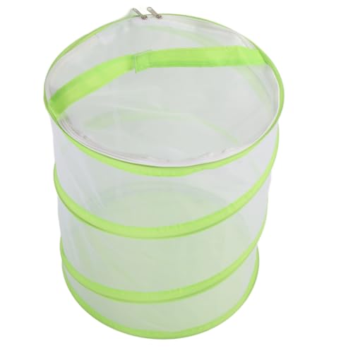 BAOFUYA Klarer Mesh Cage mit Griff für Schmetterlingsbeobachtung, Weiches und Atmungsaktives Netz für die Raupensicherheit (M 25x25x10.5cm / 9.8x9.8x4.1in) von BAOFUYA