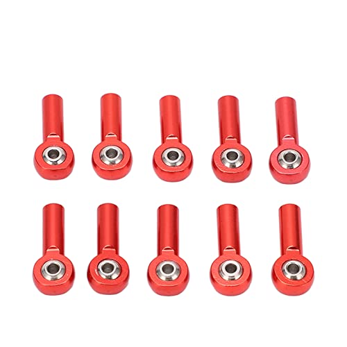 BAOFUYA Tragbare 10pcs M3 Aluminium Link-Stange-Endkugel-Gelenk für 1/10 1/8 RC-Autos, Leicht zu Istüberinstallierende Metallverbindungs-Stange-Endkugel-Kopfgelenk für Universelle von BAOFUYA