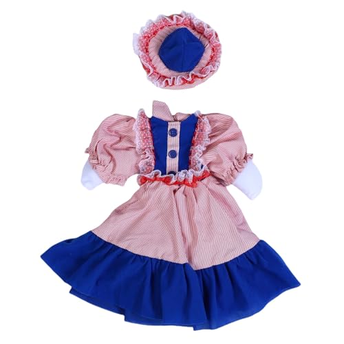 BAOFUYA Veranda Gänse Kleidung, Gänse -Outfit Garden Decor Set Kleid Hut Veranda Gänse -Outfit Dekorationen für Rasenterrasse Hof von BAOFUYA