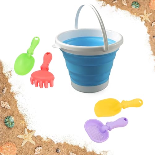 BAOSROY Sandspielzeug Set,Faltbares Strand Eimer Set,Reise Sandspielzeug mit Faltbarer Eimer Kinder,Strandeimer Faltbar,Silikon Faltbarer Eimer,Silikon Strand Faltbare Eimer Spielzeug,mit Schaufeln BAOSROY Sandspielzeug Set,Faltbares Strand Eimer Set,Reise Sandspielzeug mit Faltbarer Eimer Kinder,Strandeimer Faltbar,Silikon Faltbarer Eimer,Silikon Strand Faltbare Eimer Spielzeug,mit Schaufeln von BAOSROY