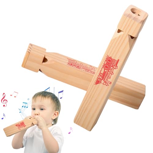 Zugpfeife Holz,2pcs Holzpfeife Kinder,Zugpfeifen aus Holz Trillerpfeifefür Kinder,Hölzerne Zugpfeife Spielzeug, Hölzerne Zugpfeife Spielzeug,für Zug Geburtstagsfeiern Zugpfeife Holz,2pcs Holzpfeife Kinder,Zugpfeifen aus Holz Trillerpfeifefür Kinder,Hölzerne Zugpfeife Spielzeug, Hölzerne Zugpfeife Spielzeug,für Zug Geburtstagsfeiern von BAOSROY