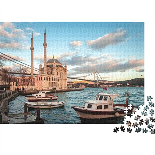 1000 Stück Istanbul Puzzles Für Erwachsene Impossible Puzzle 1000-teiliges Puzzle Lernspiel Spielzeug Geschenk 1000pcs (75x50cm) von BARDYS