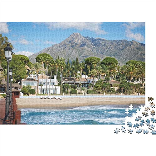 Marbella 1000 Teile Erwachsene Puzzle - Impossible DIY Geschicklichkeitsspiel Für Die Ganze Familie (75x50cm) von BARDYS