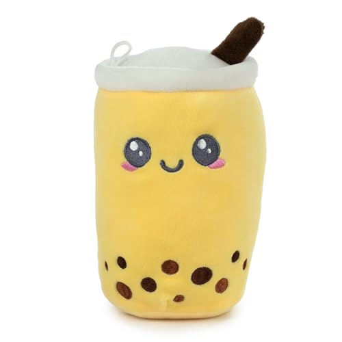 BARRADO Bubble Tea Kawaii Stofftier - Zwei Größen 21cm oder 17cm Auswahl (17cm, Gelb) von BARRADO