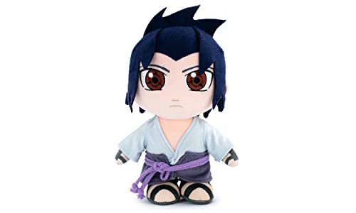 BARRADO Naruto Charaktere Plüschfigur 25 cm - Naruto, Kakashi, Sasuke, Kurama, Sammleredition, Super Soft Qualität (25 cm, Sasuke) von BARRADO