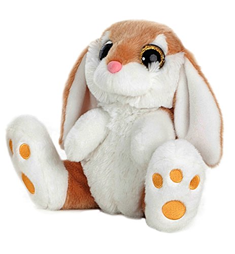 BARRADO - Sitzend Kaninchen von Plüsch - Qualität super Soft (Dunkelbraun, 20cm/7'87") von BARRADO