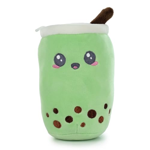 Bubble Tea Kawaii Stofftier - Zwei Größen 21cm oder 17cm Auswahl (21cm, Grün) von BARRADO