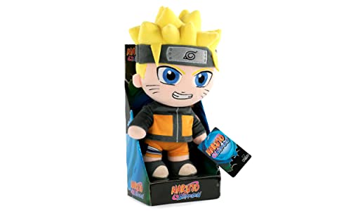 BARRADO Kuscheltier mit Naruto-Figuren 30zm - Naruto, Kakashi, Sasuke, Kurama, Naruto Six Path - Sammler-Edition - Super Soft Qualität (Naruto mit Display) von BARRADO