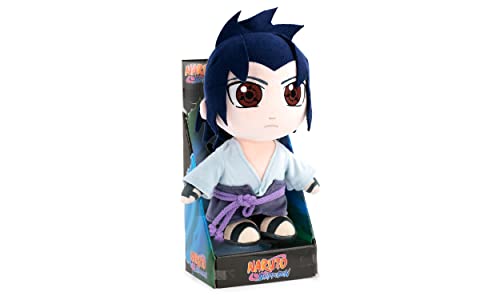 Kuscheltier mit Naruto-Figuren 30 zm - Naruto, Kakashi, Sasuke, Kurama, Naruto Six Path - Sammler-Edition - Super Soft Qualität (Sasuke mit Display) von BARRADO