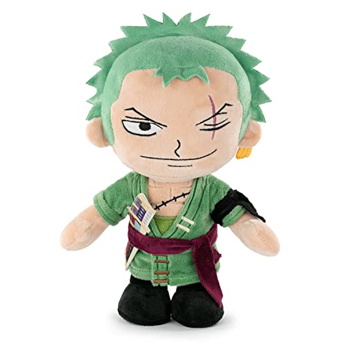 One Piece - Plüschfigur One Piece - 28 cm - Luffy, Sanji, Roronoa Zoro,Shanks - Super Soft Qualität (Roronoa Zoro) von BARRADO