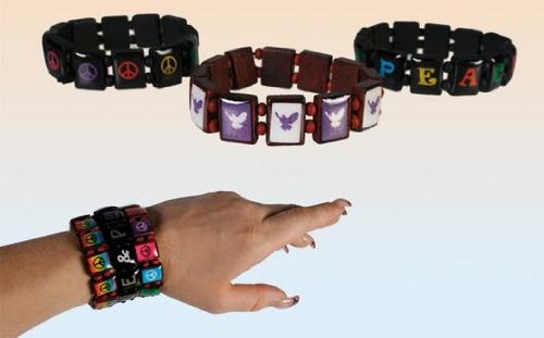Bartl Holzarmband 'Peace' - Holzcuff - Unisex - Minimal - Kind - Karneval Bartl Holzarmband 'Peace' - Holzcuff - Unisex - Minimal - Kind - Karneval von Bartl